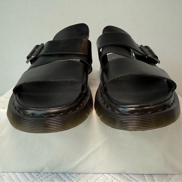 Dr. Martens Men’s Brelade Black Leather Slide Sandals Size 8 main image 11